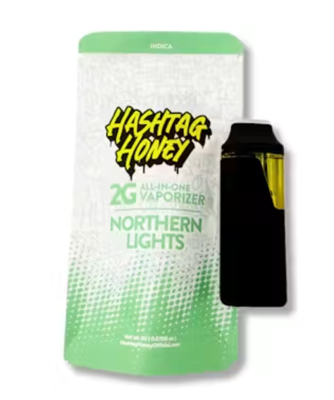 Northern Lights All In One Disposable Vape by Hashtag Honey 2g