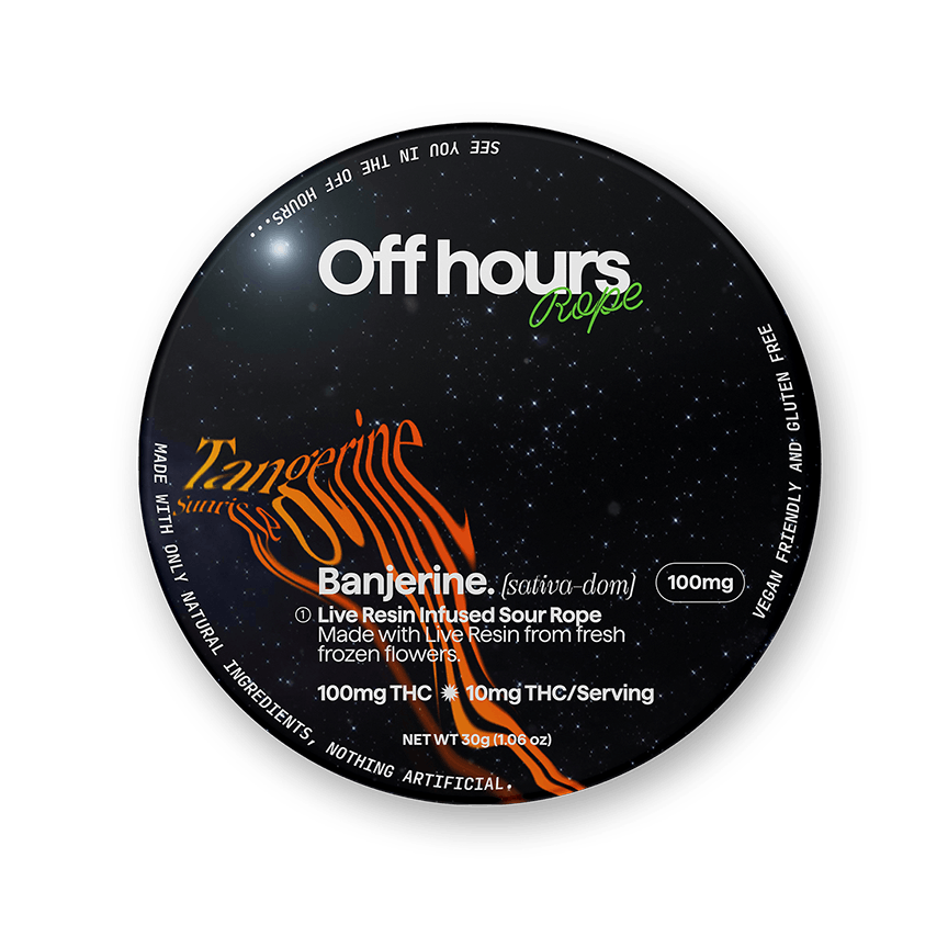 Tangerine Live Resin Gummy Rope by Off Hours 100mg