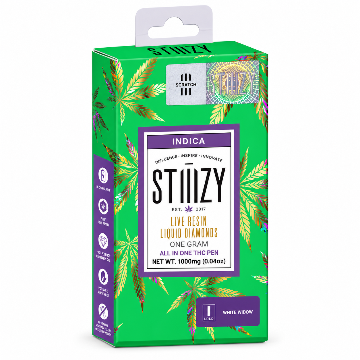 White Widow All In One Live resin pen by Stiiizy 1G