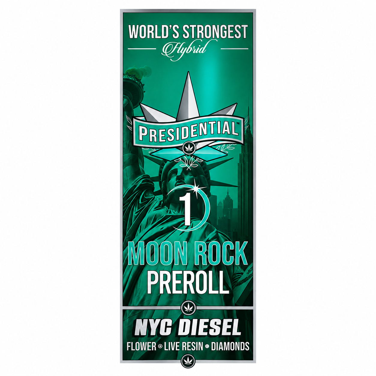 NYC Diesel Moon Rock Pre Roll By Presidential