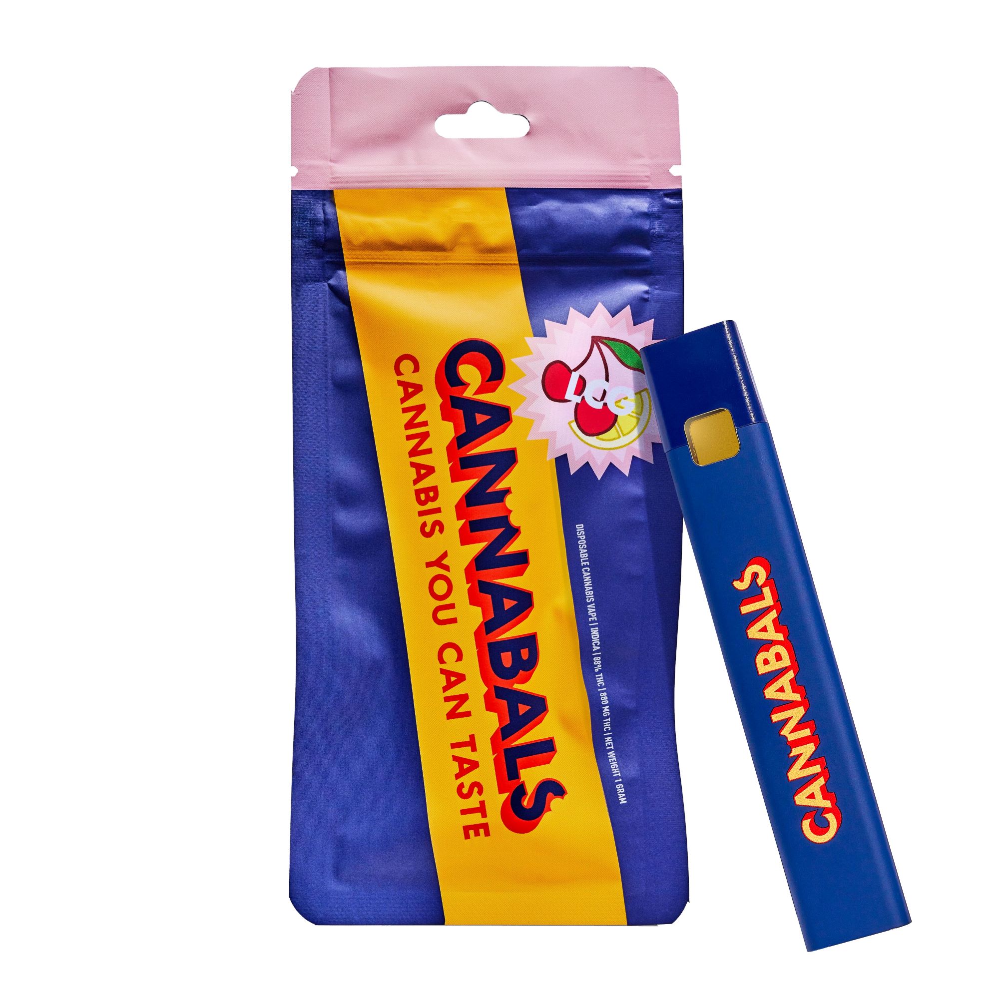 Lemon cherry gelato disposable all in one vape 1g by cannabls