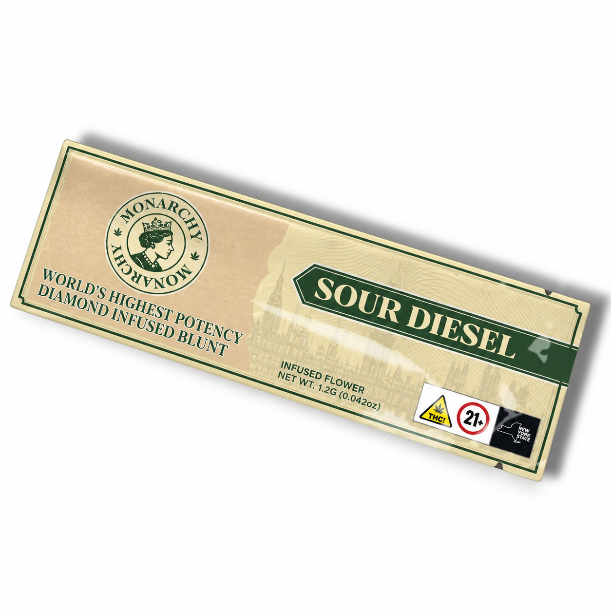 Sour Diesel Diamond Infused Blunt by Monarchy 1g