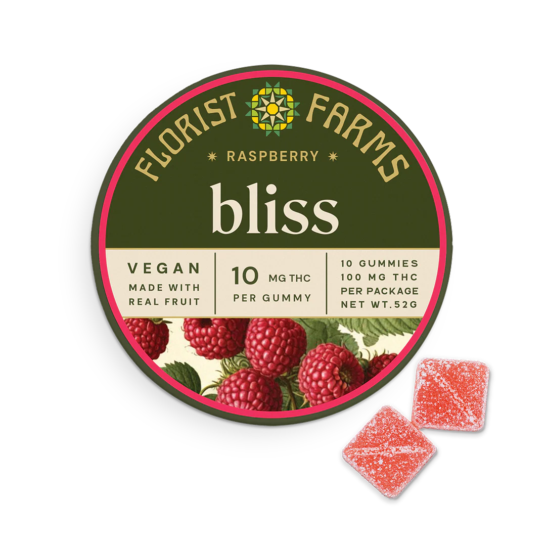 Strawberry Social Kosher Gummies by Florist Farms CBG + THC 100mg