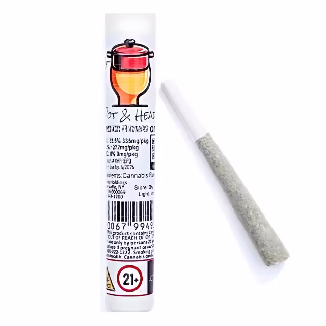 Garlic Budder Single Pre Roll by Pot & Head 1g
