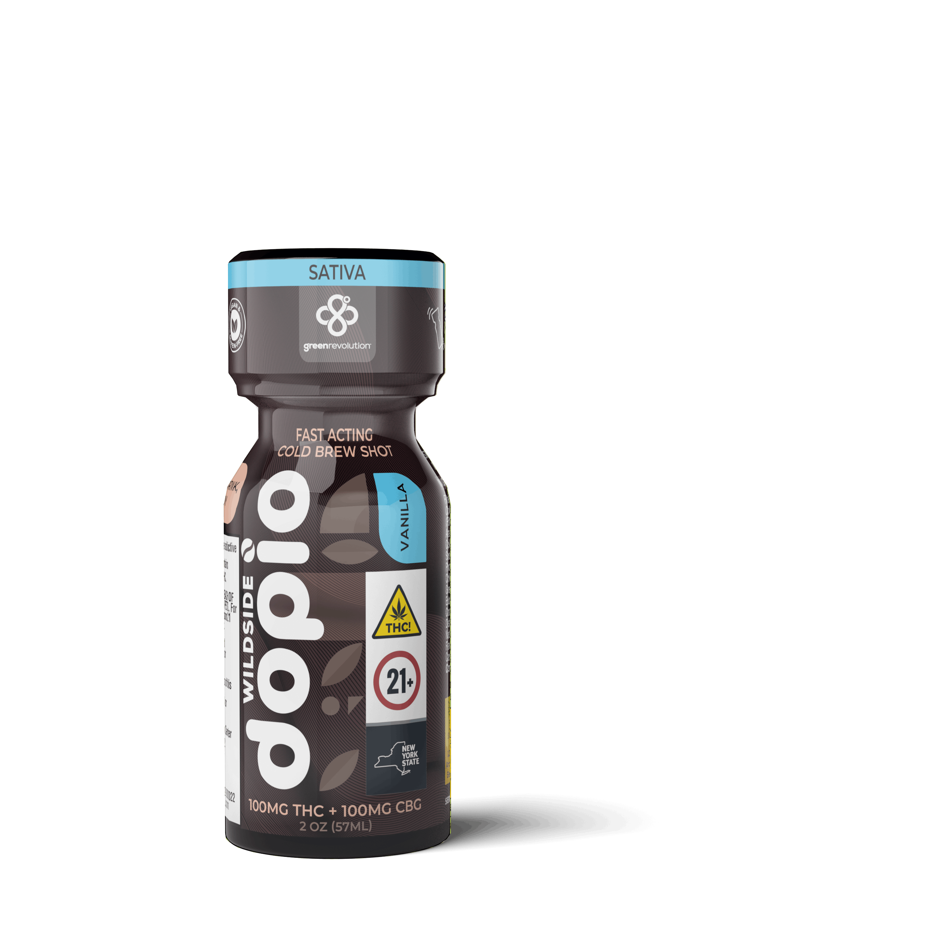 Cold Brew Fast Acting Drink Shot (Sativa) 100mg thc + 100mg CBG