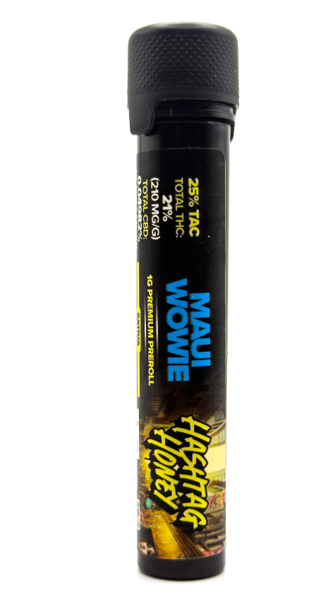 Maui Wowie Single Pre Roll by Hashtag Honey 1g