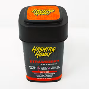Strawberry (Sativa) Live Resin Nano Infused by Hashtag Honey 100mg
