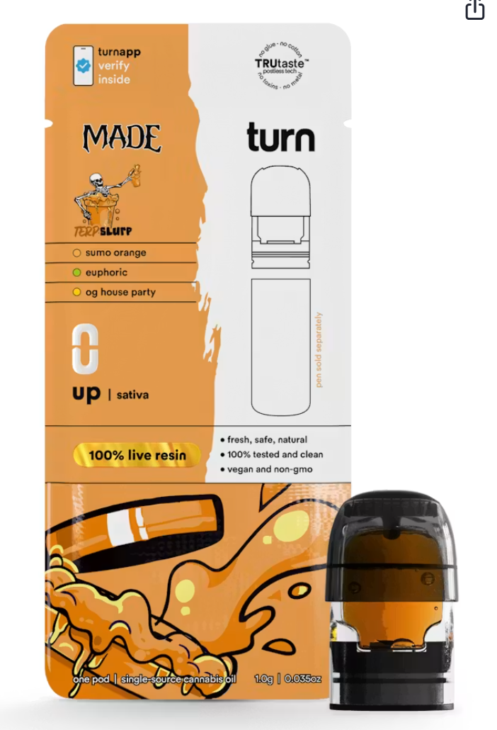 Terp Slurp Live Resin Vape Pod + Battery by Turn 1g