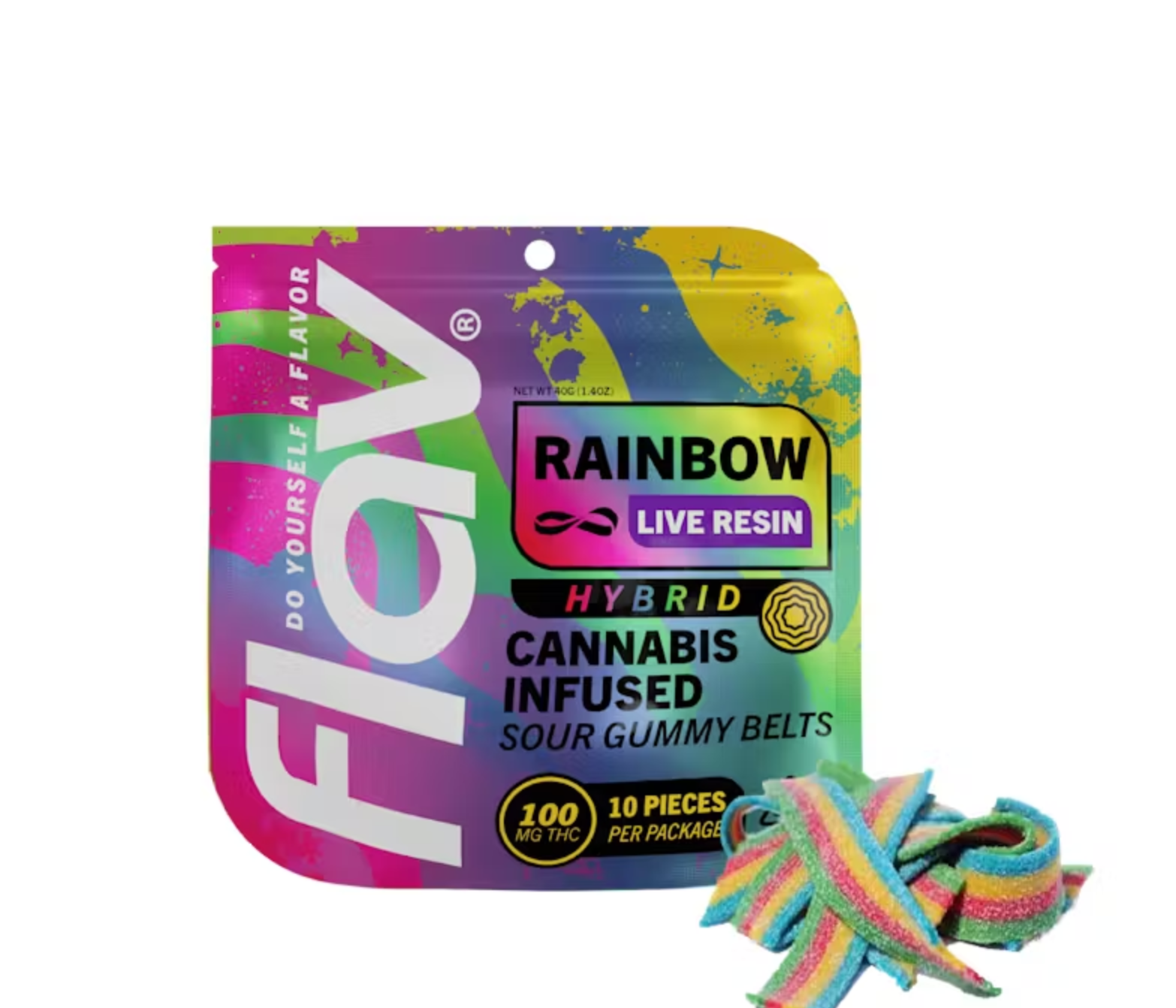 Rainbow Belts Gummy 100mg