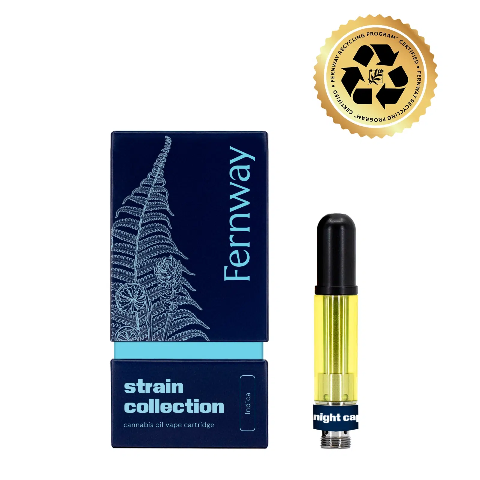 Night Cap 510 vape cart by Fernway 1g