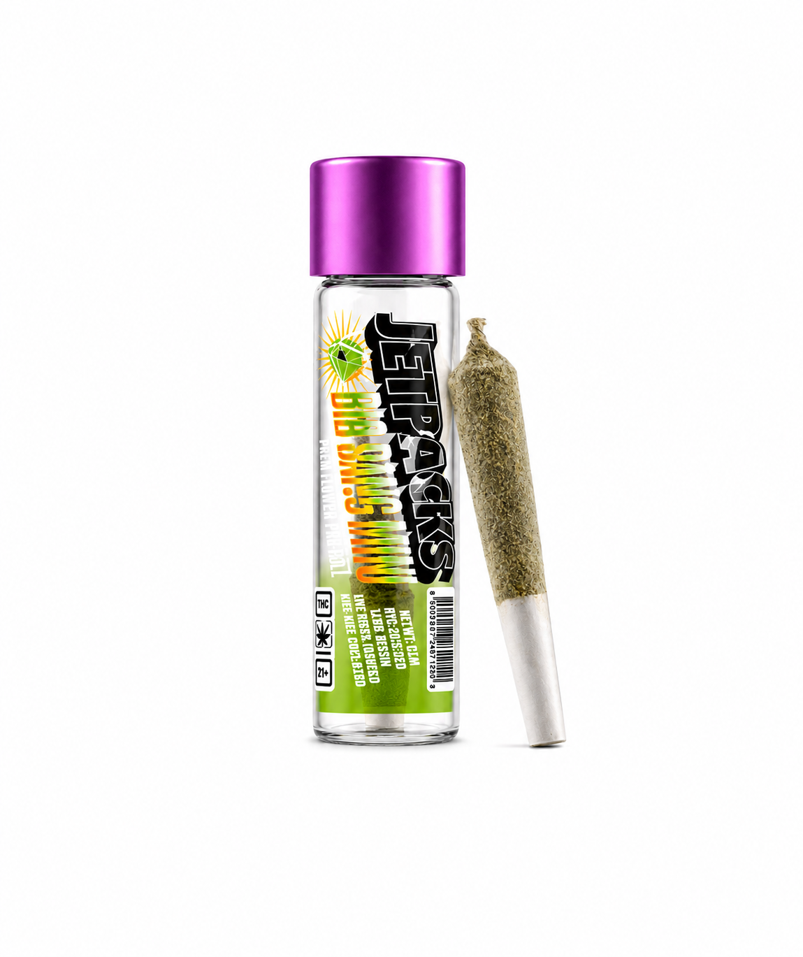 NYC Sour Diesel Infused Sativa Single Pre roll By JetPacks 0.5g