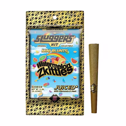 Watermelon Zkittles Double Infused Glass Tip Blunt 5 pack by Sluggers 3.5g