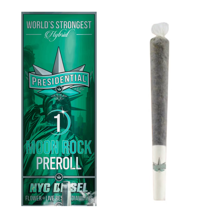 NYC Diesel Moonrock pre roll by Presidential 1g