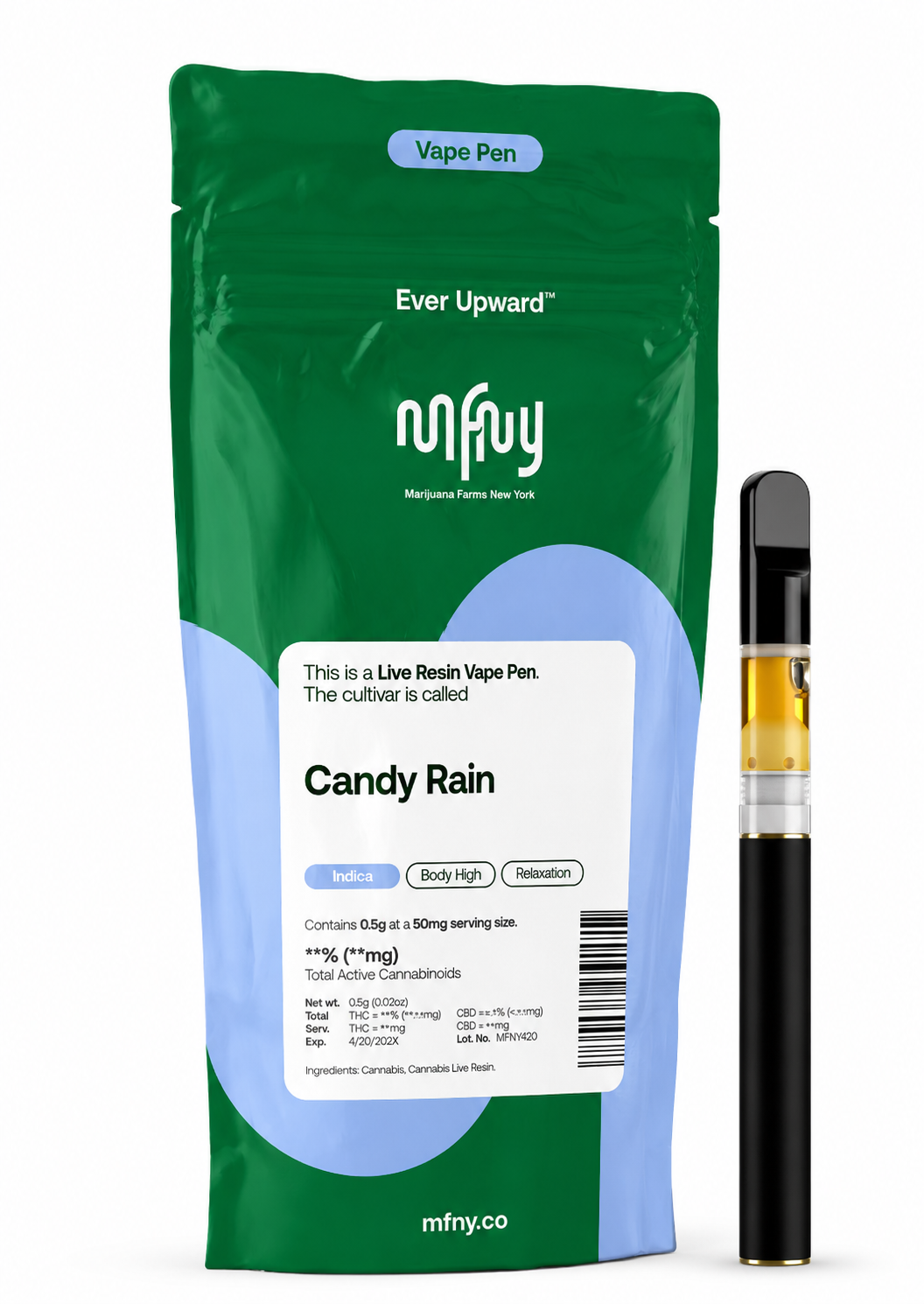 Candy Rain Live Rosin by MFNY 1g