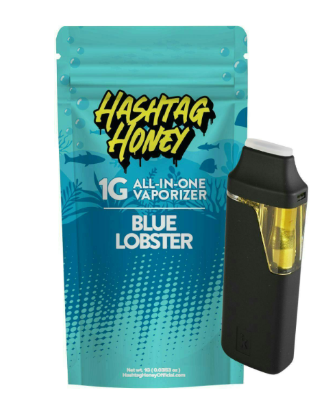 Honey Blue Lobster All In One Disposable Vape by Hashtag Honey 1g