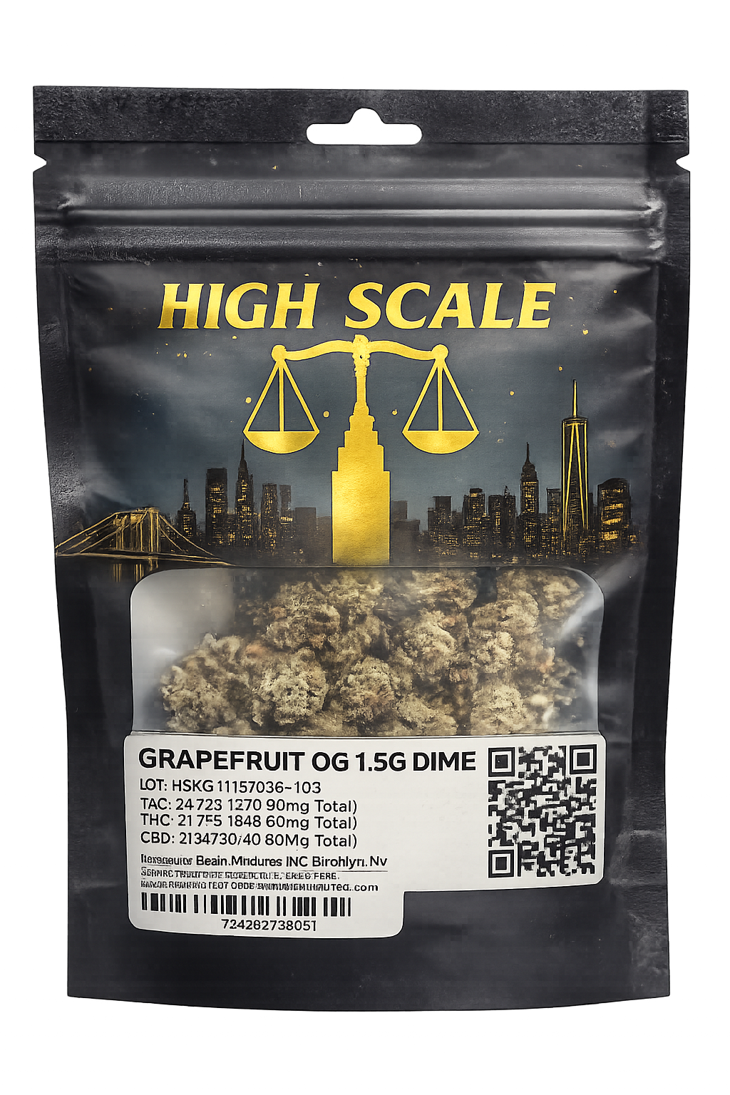 Grapefruit OG Indoor Flower 1.5g