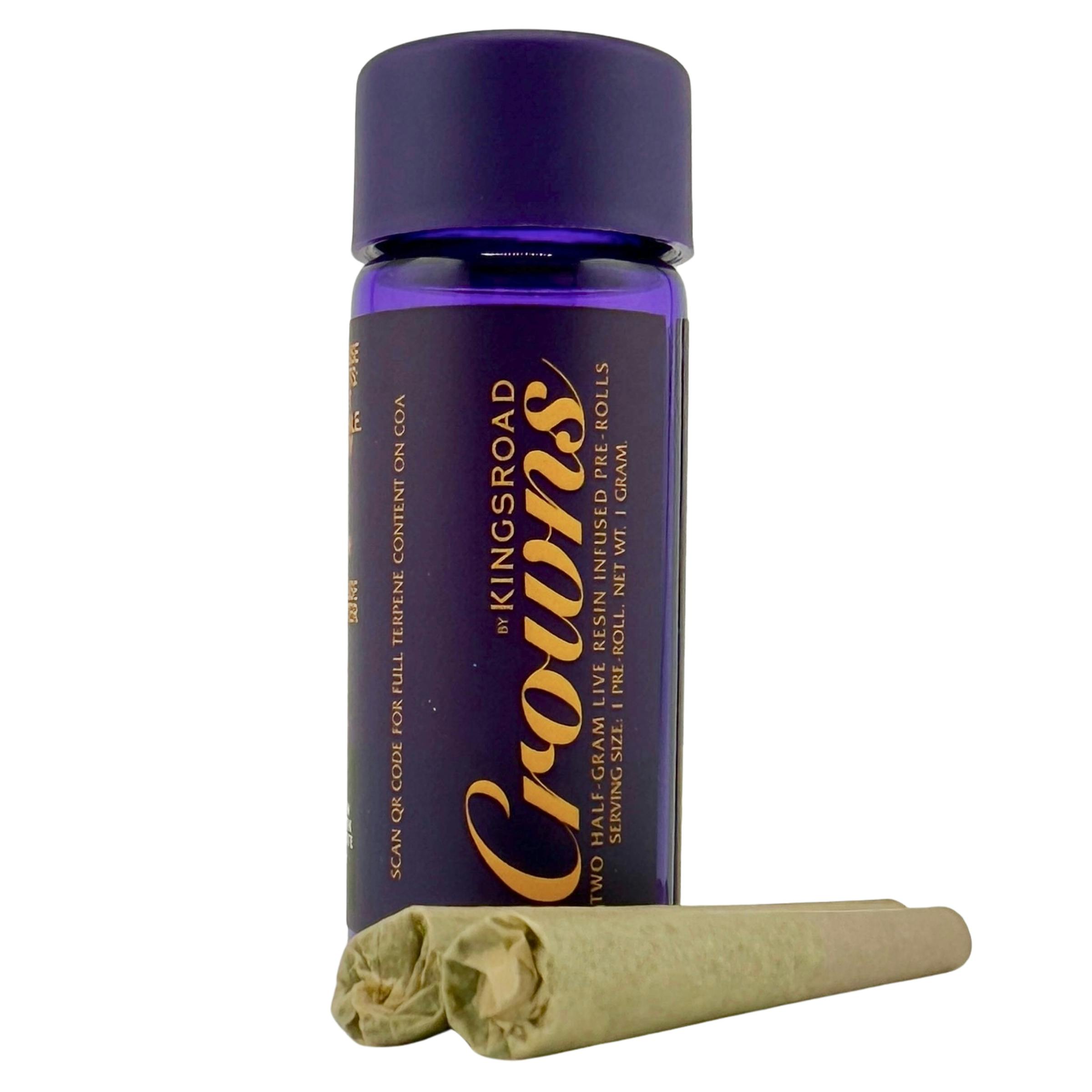 Sour Tangie x Sour Diesel 2pk Pre rolls by Kings Road 1g