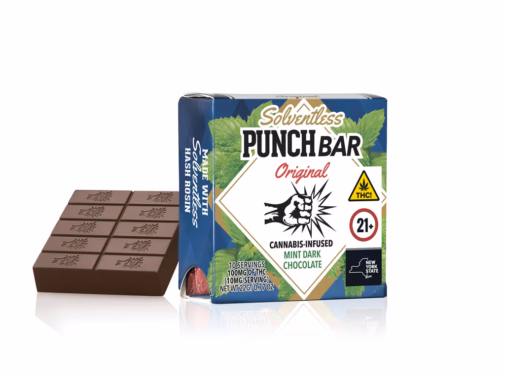 Dark Chocolate Mint Punch Bar 100mg
