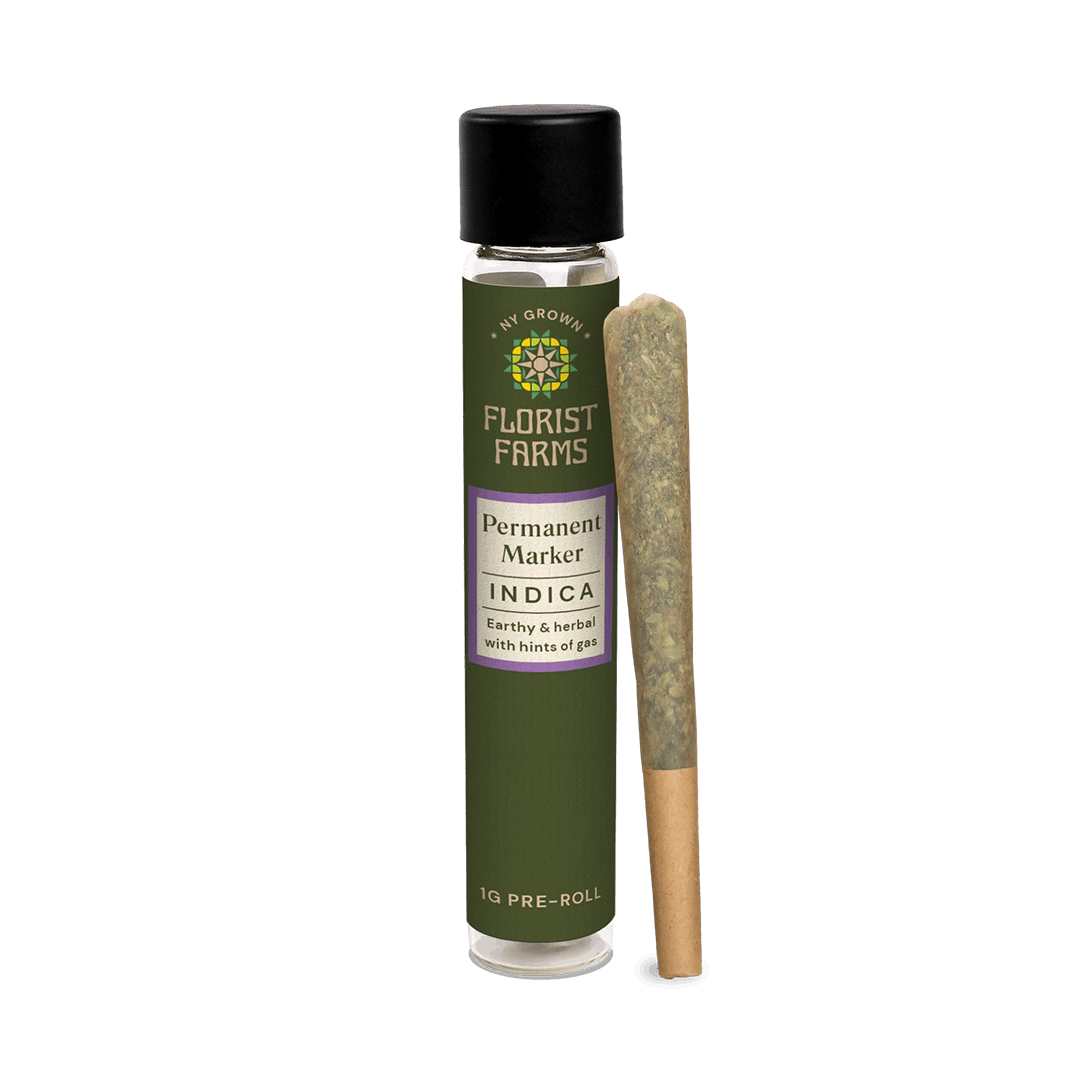 Permanent Marker single pre roll by florist farms 1g