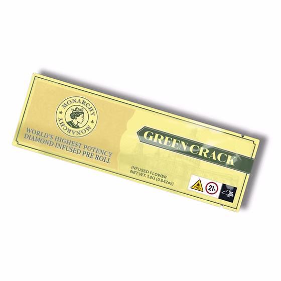 Green Crack Diamond Infused Blunt by Monarchy 1g