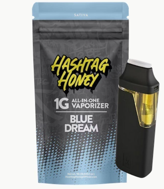 Honey Blue Dream All In One Disposable Vape by Hashtag Honey 1g