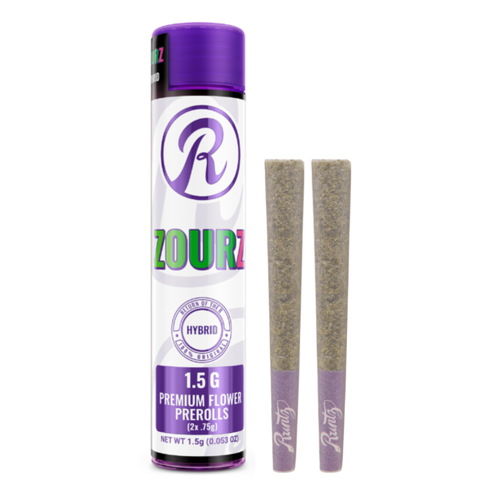 Zourz 2 pack Pre Roll by Runtz 1.5g