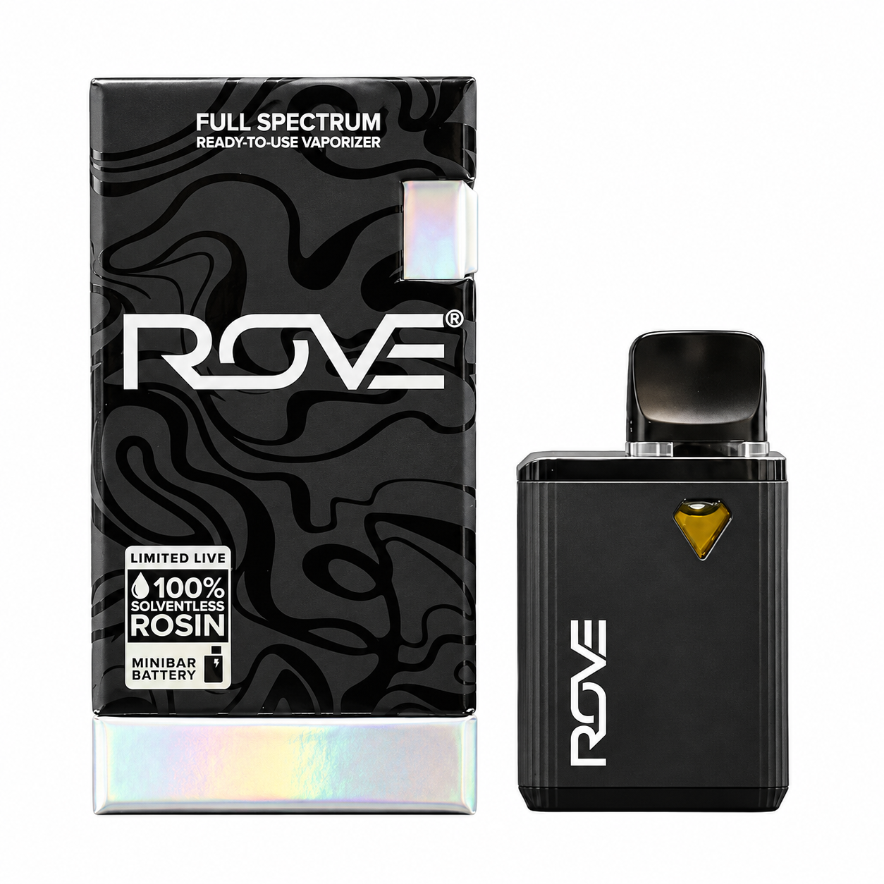Orange Kush Premier Solventless Hash Live Rosin Minibar by Rove  0.5g