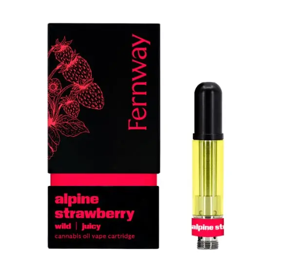 Alpine Strawberry 510 vape cart by Fernway 1g
