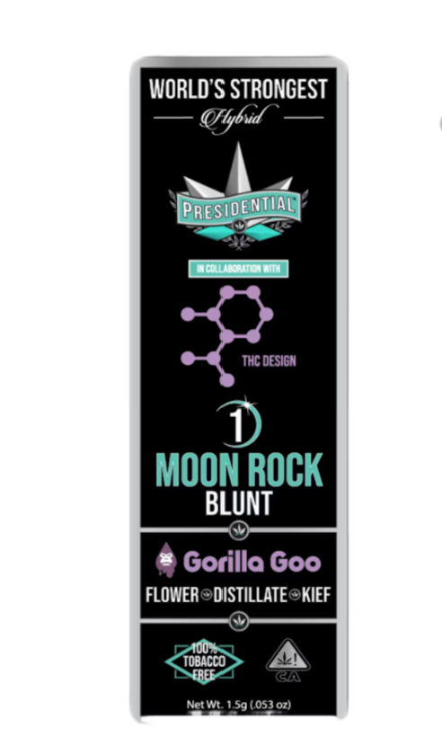 Gorilla Goo Moonrock pre roll by Presidential  1.5g