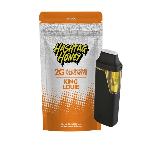 King Louie All In One Disposable Vape by Hashtag Honey 2g