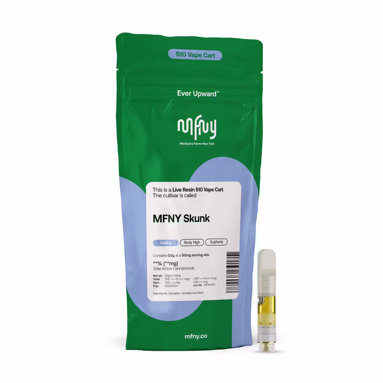 MFNY Skunk Live Resin 510 Cart | .5g