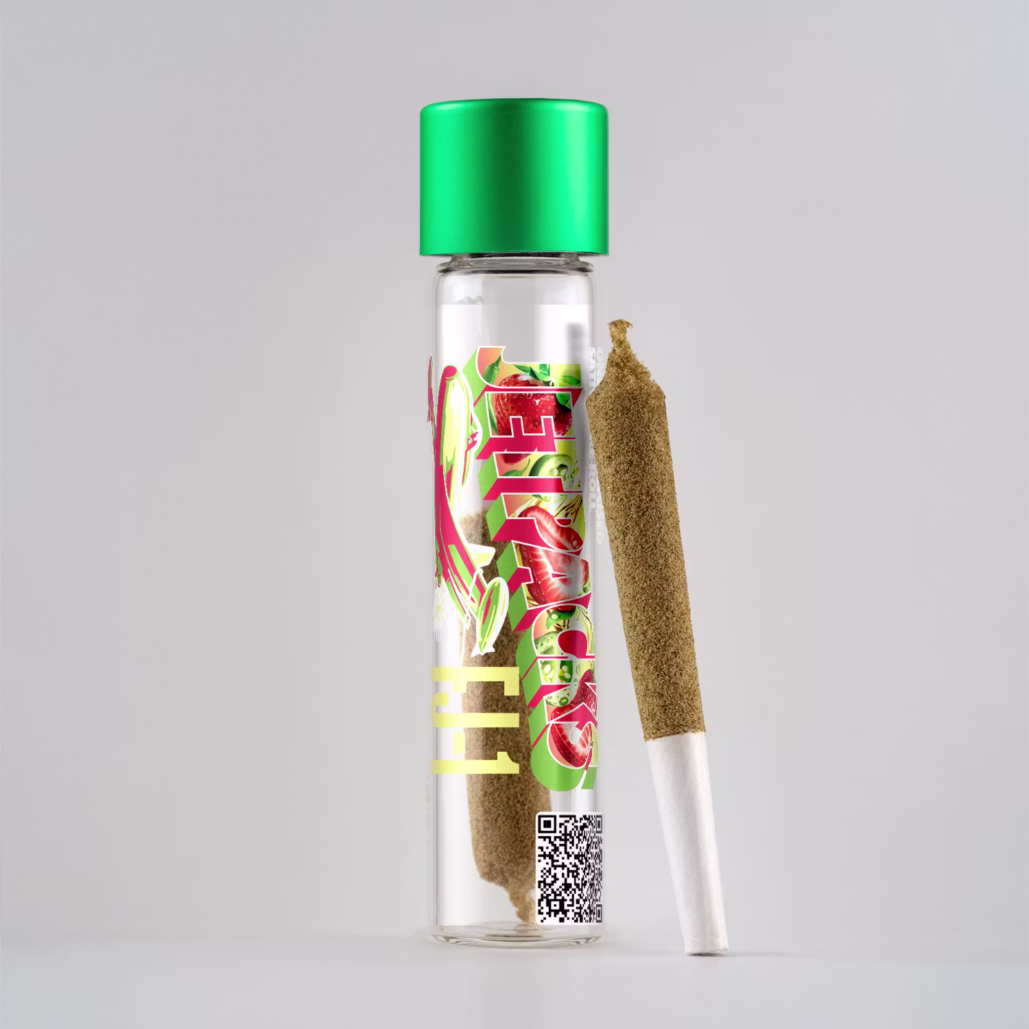 Strawberry Sour Diesel Infused Sativa Single Pre roll By JetPacks 0.6g