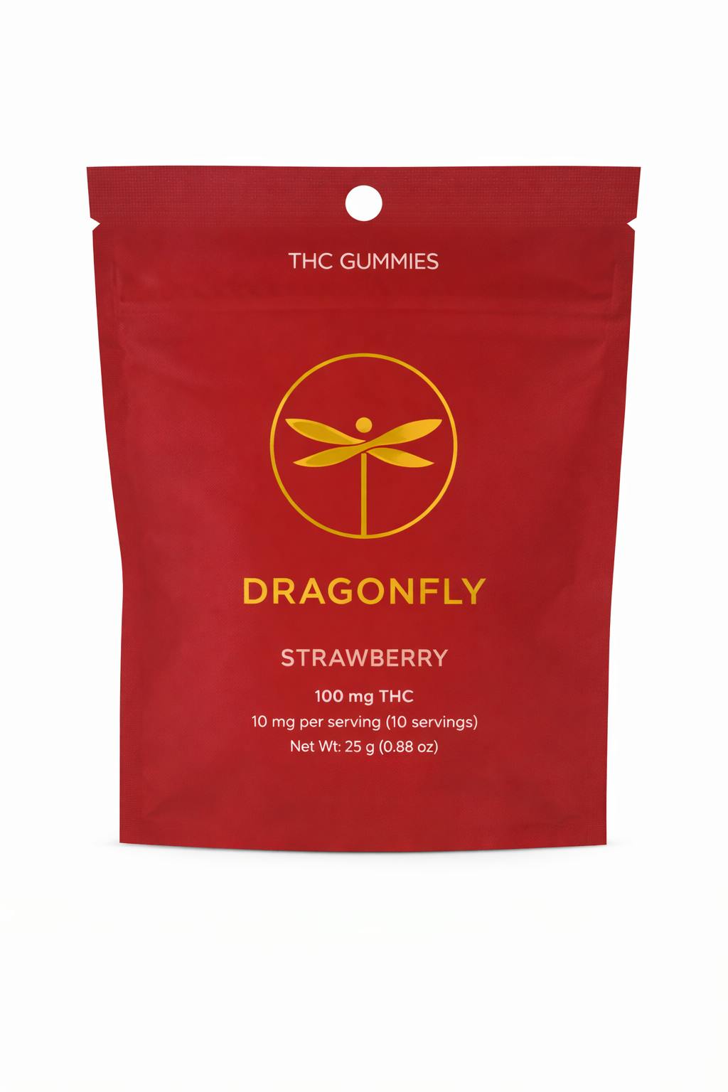 Strawberry THC Gummies by Dragonfly 100mg