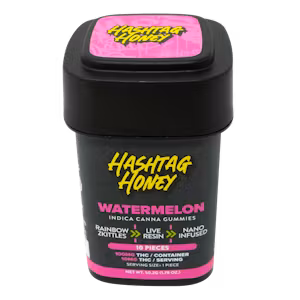 Watermelon (Indica) Live Resin Nano Infused by Hashtag Honey 100mg