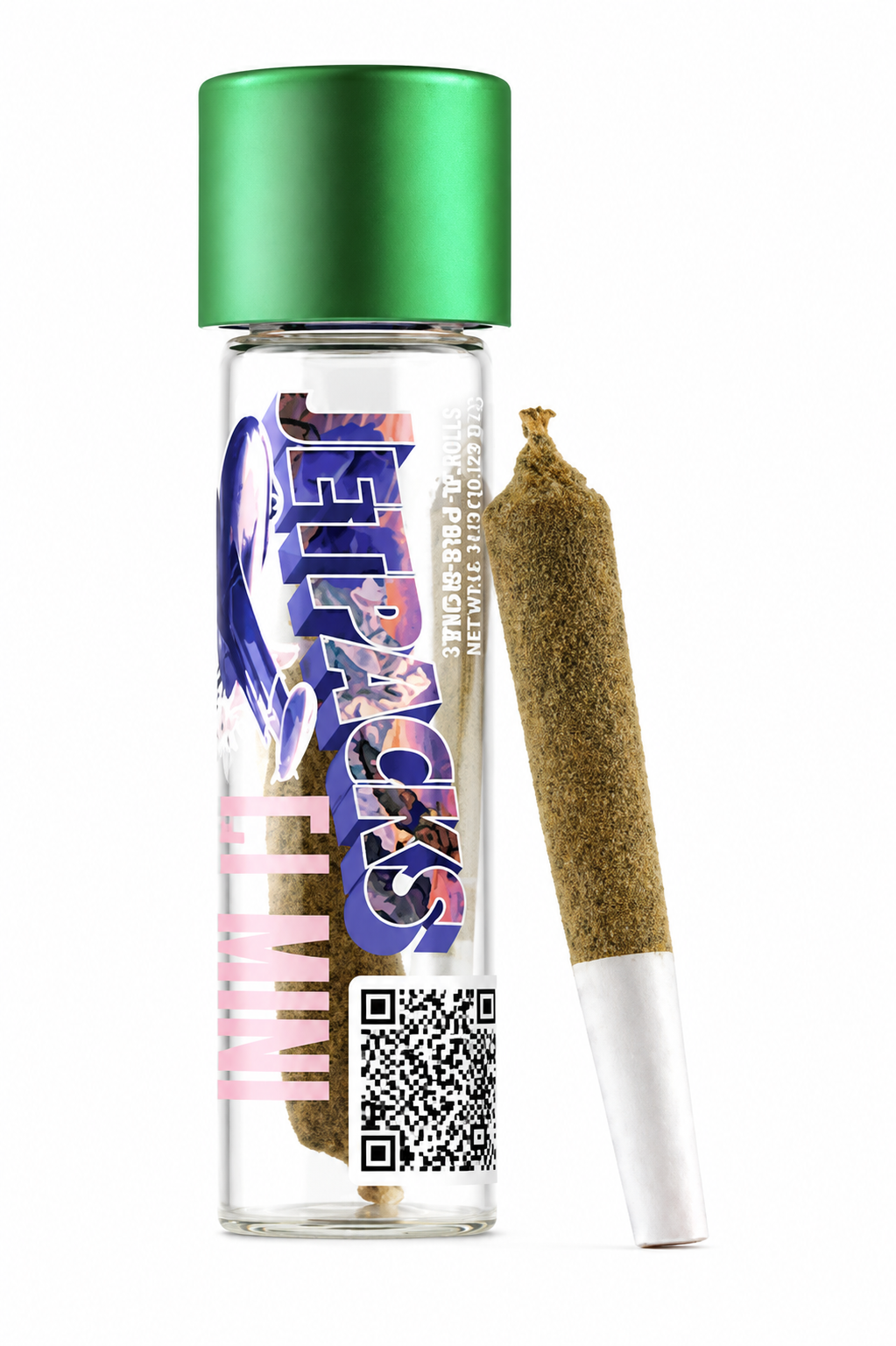 Grape Galaxy Infused Hybrid Single Pre roll By JetPacks 0.6g