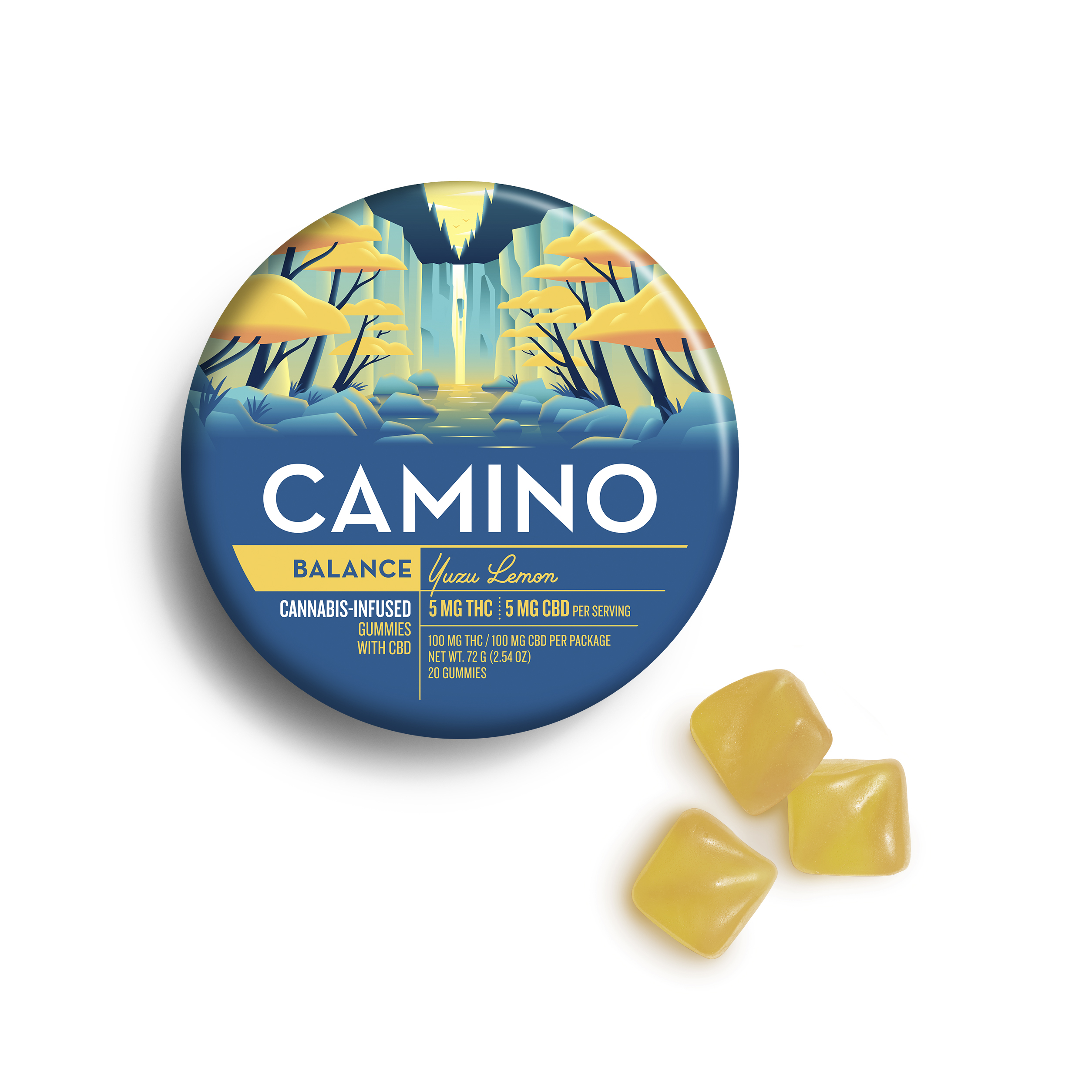 Yuzu Lemon 10 pack by Camino 100mg