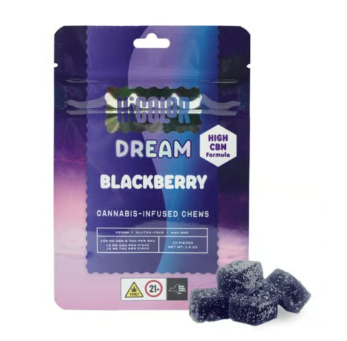 Dream Blackberry 10 pack Gummies by Hi Color - 100mg