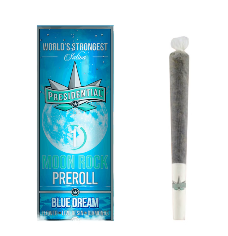 Blue Dreams Moon Rock Pre Roll By Presidential 1g