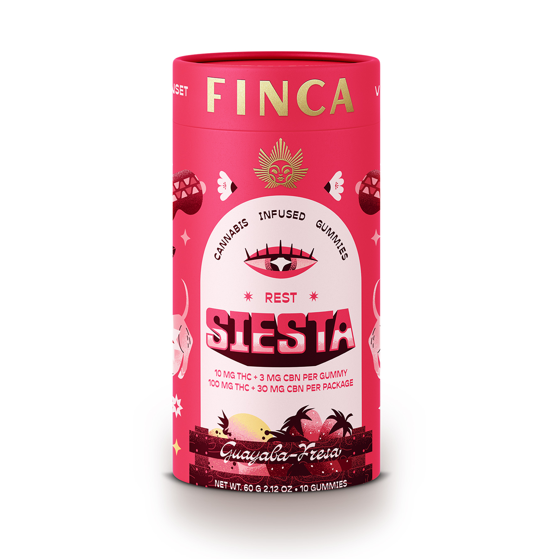 Guayaba (Guava) - Fresa Siesta Gummies 100mg by Finca