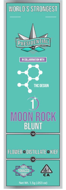 Gorilla Goo Moon rock Blunt by Presidential  1.5g