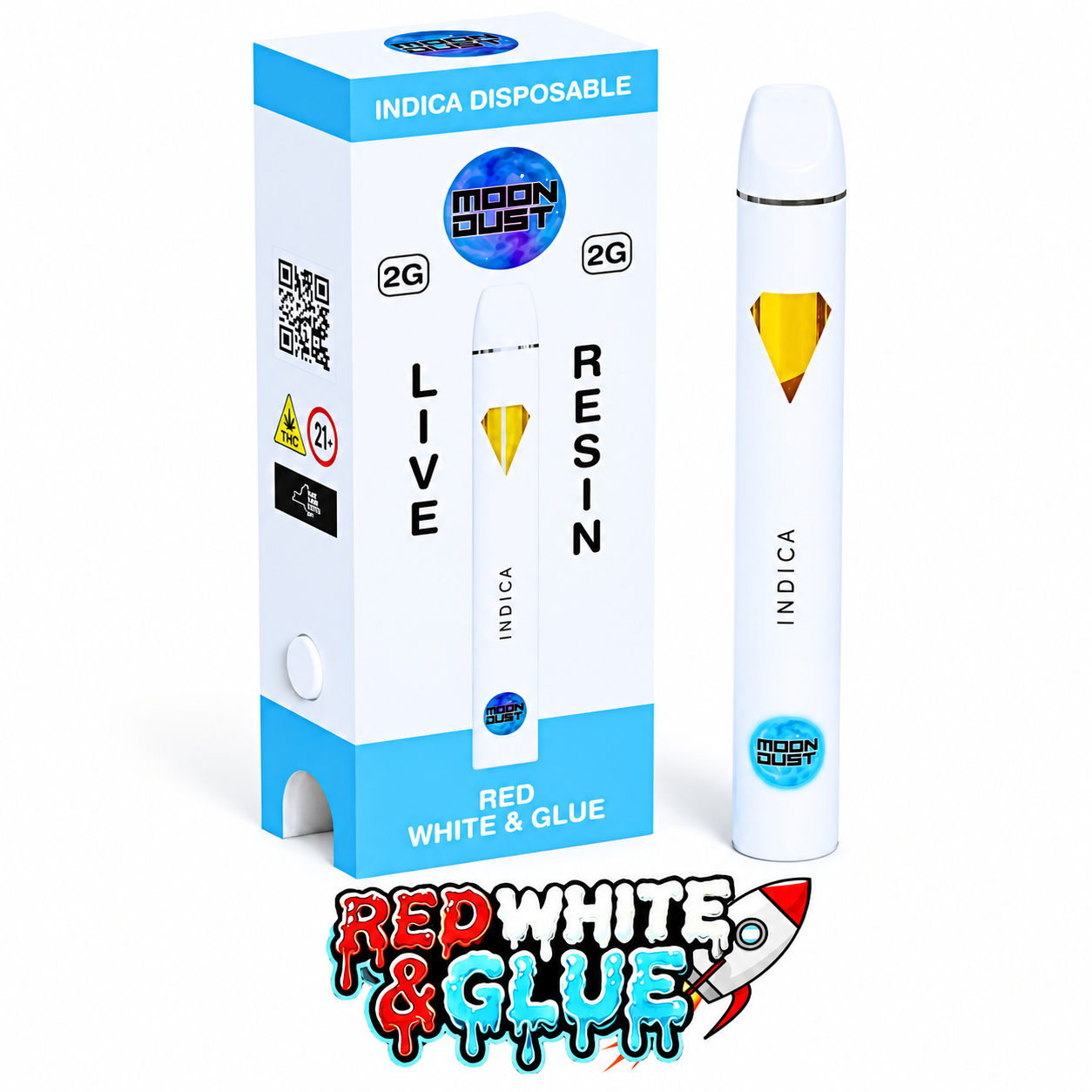 Red White and Glue Live Resin by Moondust 2g