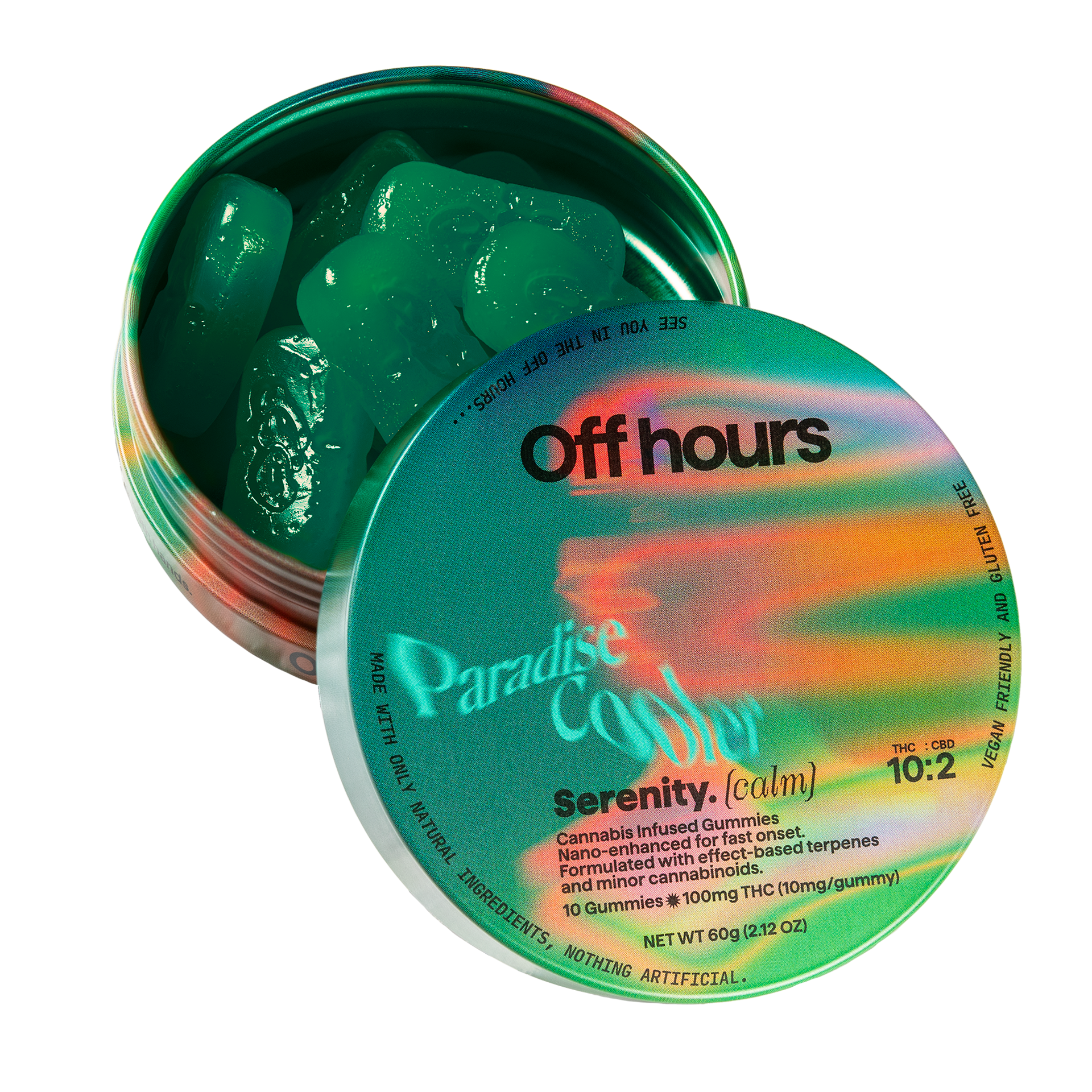 Paradise Cooler (Calm) Nano Infused Gummies by Off Hours 100mg