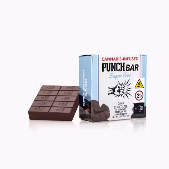 Dark Chocolate Sugar Free Punch Bar 100mg