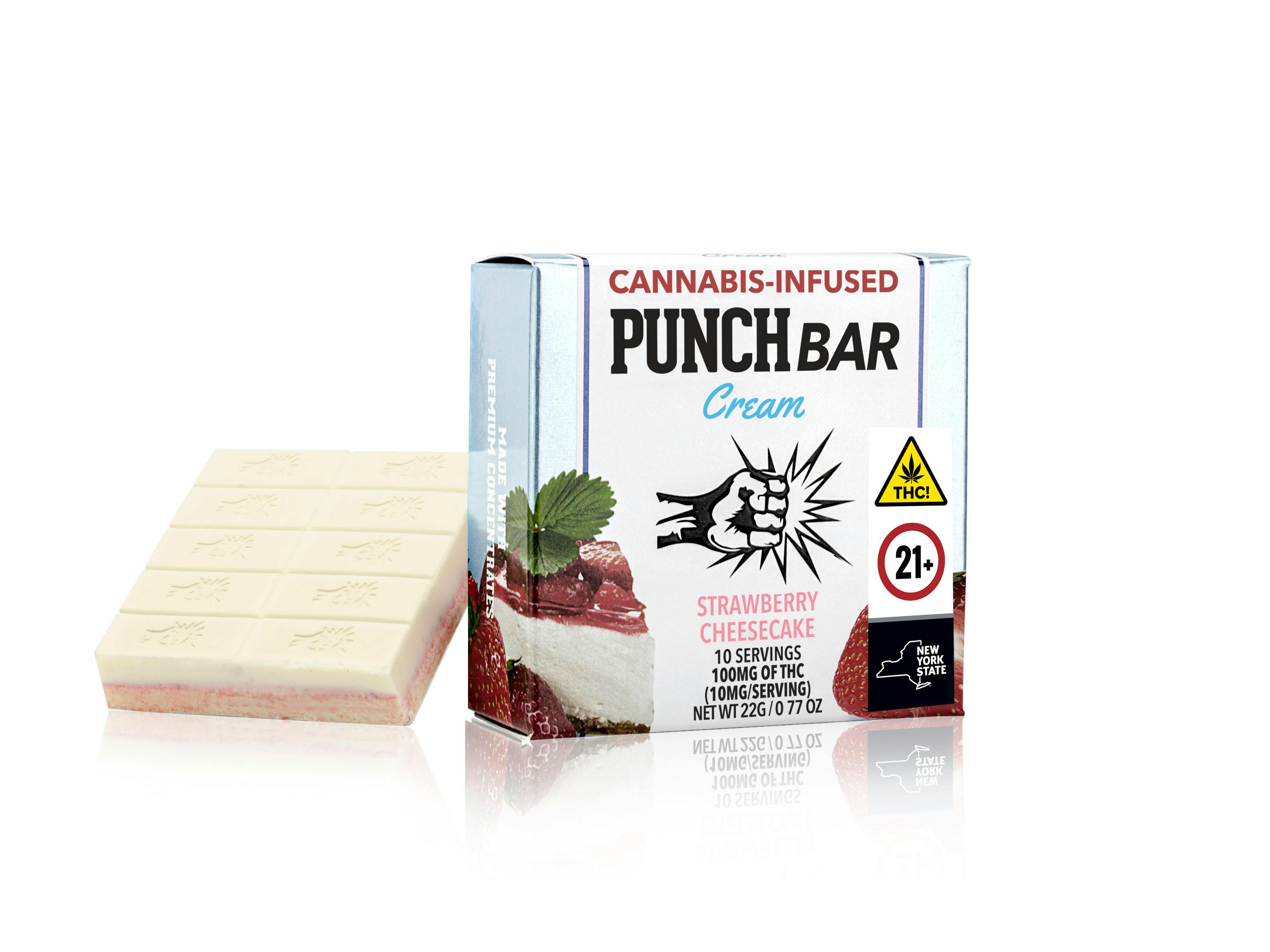 Strawberry Cheesecake Chocolate by Punch Bar 100mg