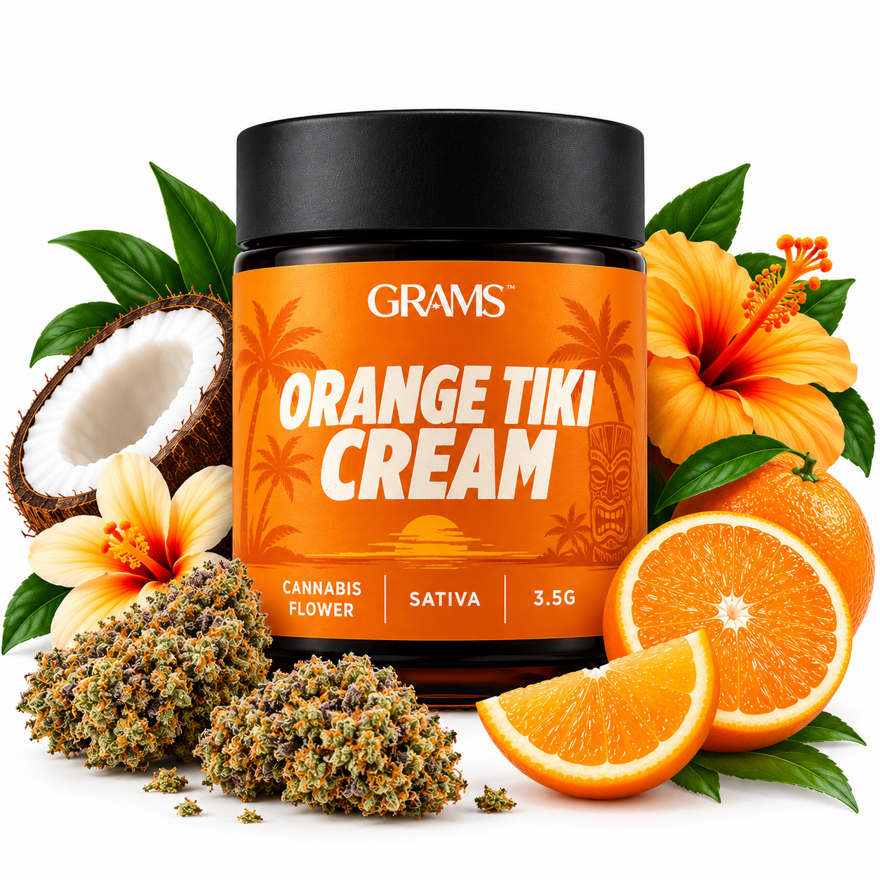 Orange Tiki Cream Indoor Flower (Micro Grower) 3.5g