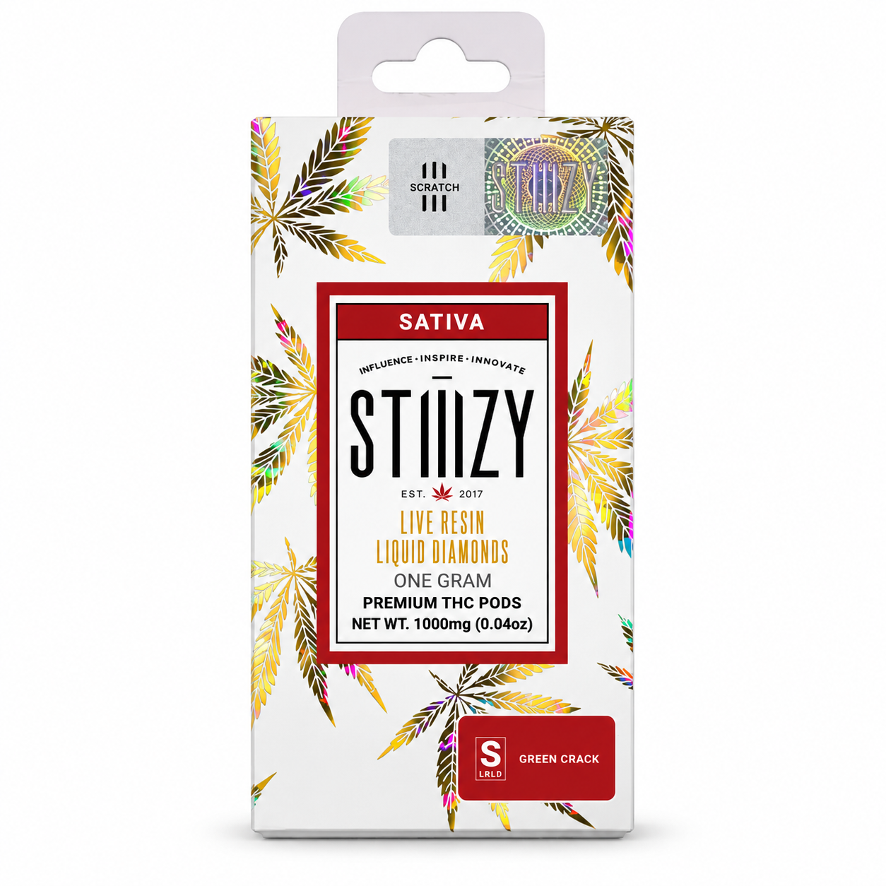 Green Crack Live Resin THC PODS by Stiiizy