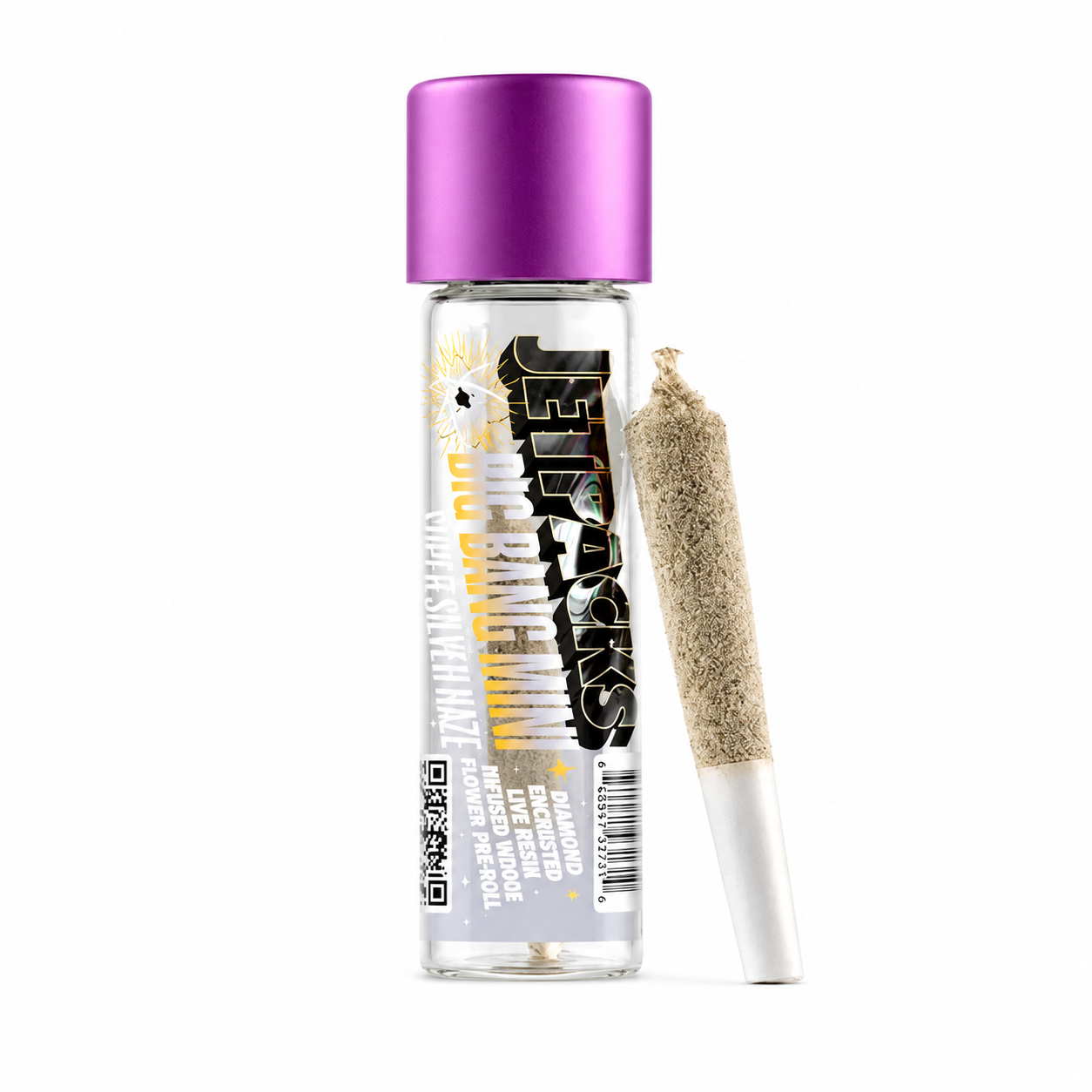 Super Silver Haze Infused Sativa Single Pre roll By JetPacks 0.5g