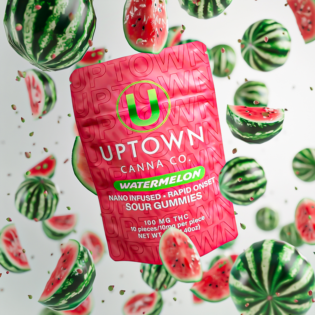Watermelon 10 pack Gummies by Uptown Canna