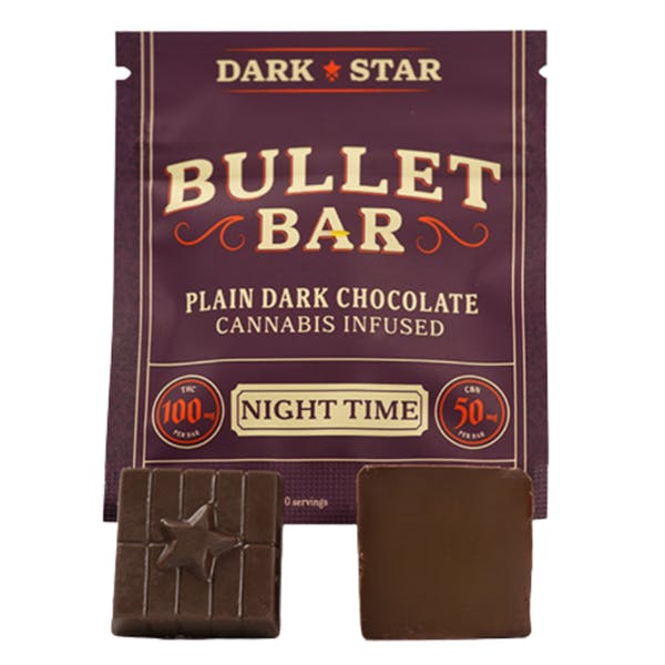 Dark Chocolate mini Bullet Bar Night Time By Calamity Jane 100mg