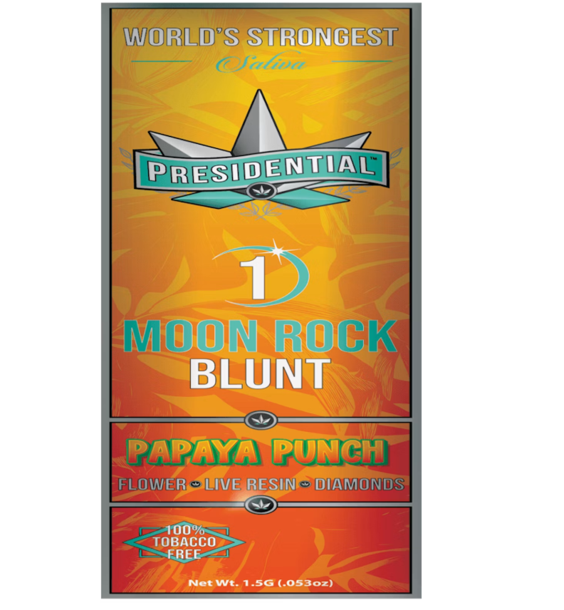 Papaya Punch Moon rock Blunt by Presidential 1.5g